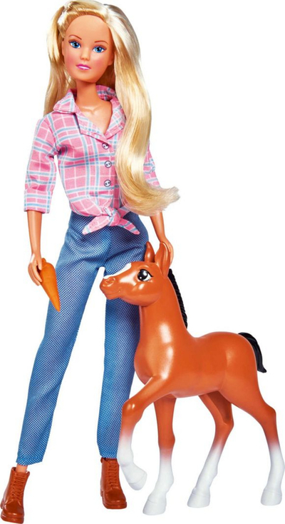 Lodër kukull Simba Steffi Love Little Horse, set me kale, 29 cm, shumëngjyrëshe
