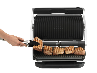 Skarë elektrike Tefal Optigrill + XL GC 722 D, e zezë / argjendtë