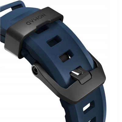 Rrip ore Apple Rocky Point Band Atlantic, për Apple Watch 46mm 49mm, FKM fluoroelastomer, bojëqiell Atlantic me detaje të zeza
