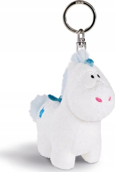 Varëse çelësash NICI Unicorn Baby Theolino, pelush 10cm, unazë metalike, e bardhë