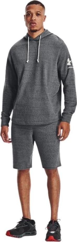 Pantallona të shkurtra sportive Under Armour Rival Terry, për burra, gri