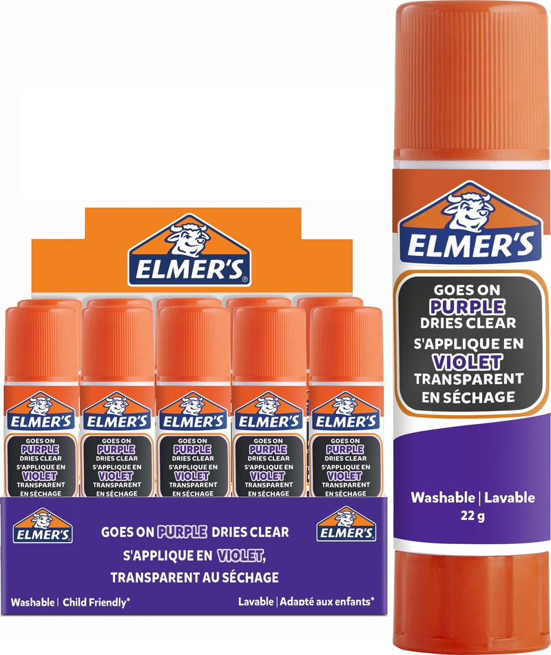 Ngjitës stik ELMER S, 22g, paketim 10 copë, vjollcë