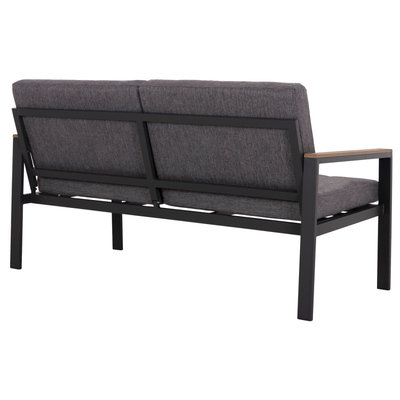 Divan kopshti SAFIN HM6279.03, 2 ulëse, alumin, antracit