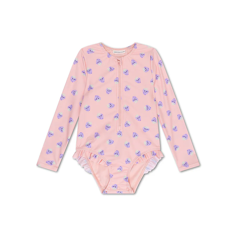 Swimsuit | Blackberry | për vajza me mëngë të gjata 86/92