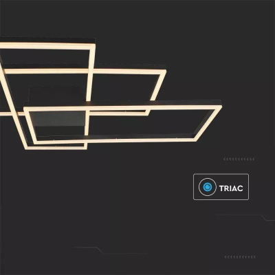 Llambë tavanore LED V-TAC VT-7926, 47W, 3000K, e zezë