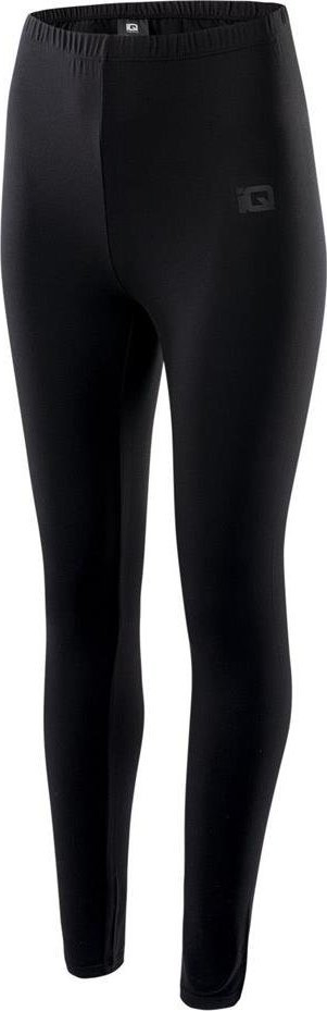 Legginsa për gra IQ Cross the Line Silky, material poliester elastan, për palestër e veshje sporti, të zeza