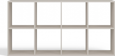 Raft librash Malax 2x4, panel i laminum, 147x75 cm, ngjyrë cashmere