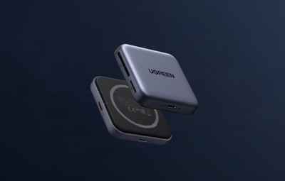 Adapter lexues kartash Ugreen CM898, 3 në 1, USB C, magnetik, gri e errët