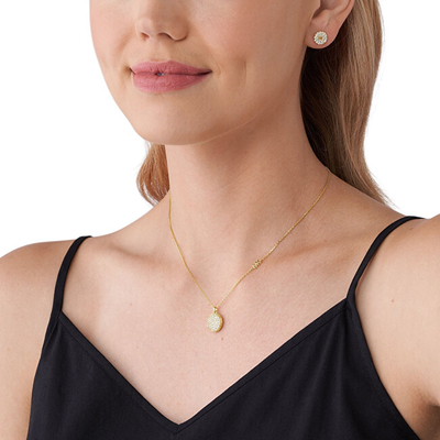Set bizhuteri për femra Michael Kors MKC1699SET, qafore + 2 x vathë, i artë
