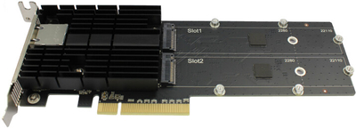 Kartë zgjermi Synology 1x10Gb RJ45 + 2xM.2 slot, PCIe