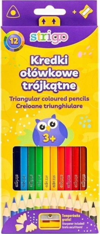 Set vizatimi Strigo Bike Pastels, 12 lapsa me ngjyra ose 12 markera, shumëngjyrëshe