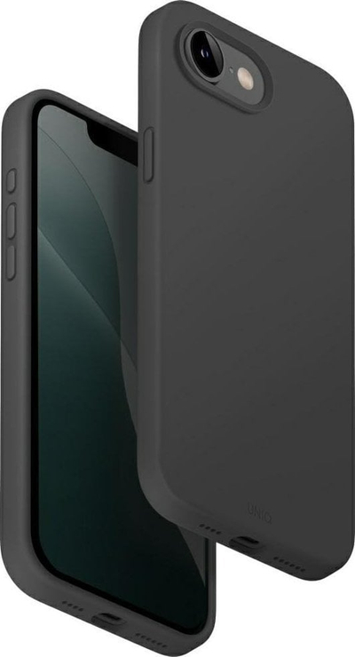 Kapotë telefoni Uniq Lino MagClick, për iPhone 16e, silikon, gri