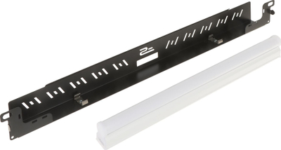 Panel ndriçimi për rack Stalflex P-RLF19-1U-B, 19", LED, i zi