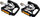 Pedale biçiklete Shimano PD-T8000 XT SPD, platformë dyshe, me reflektorë, të zeza