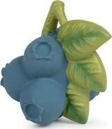 Kafshuese për bebin Oli & Carol Jerry the Blueberry, gome natyrale, 8 cm, blu