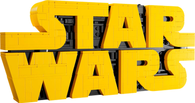 Set LEGO Star Wars Brick Built Logo Sign 75407, model dekorativ, për të rritur, shumëngjyrësh