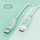 Kabllo USB Usams USB C në USB C Lithe, 1.2 m, 100W, e gjelbër