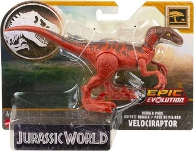 Figurinë dinosauri Jurassic World Velociraptor Danger Pack, 18 cm, shumëngjyrësh