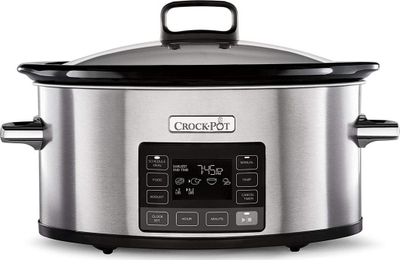 Tenxhere elektrike e ngadaltë Crock-Pot CSC066X, 5.6L, panel digjital, inox argjendtë
