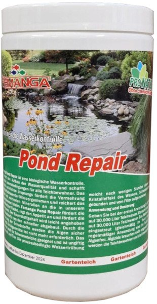 Solucion për pellgje Femanga Pond Repair, për pastru dhe stabilizu ujin, biologjik