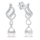 Set Qafore + Vathë për femra Brilio Silver