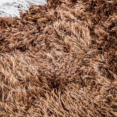 Tapet Thick Soft Plush Shaggy Ombre, 80x150 cm, antirrëshqitës, kafe ombre