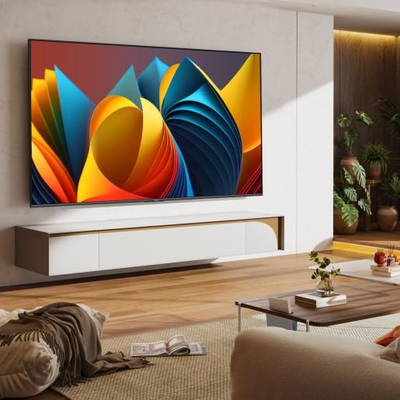 Телевизор QLED Hisense 100E7NQ, 100\", 4K Ултра HD, Паметен ТВ, сив