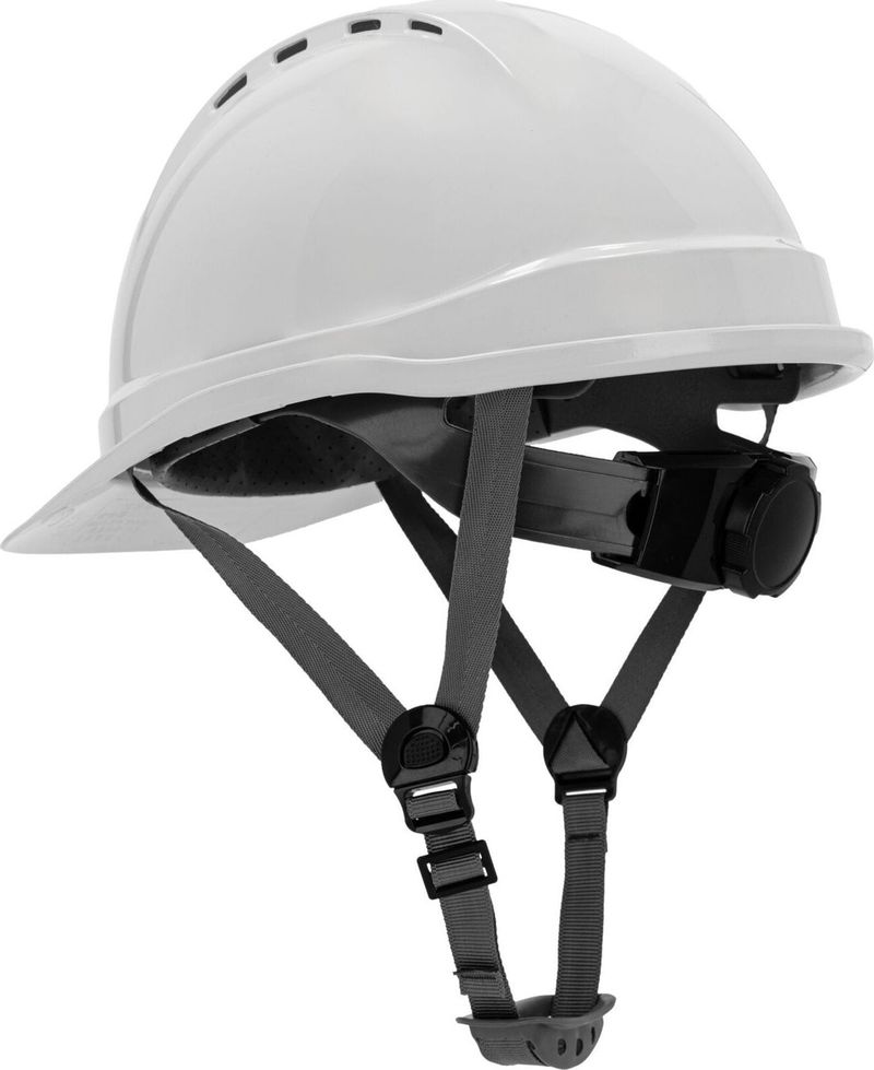 Helmetë mbrojtëse Lahti, ventilim, kategoria II, e bardhë