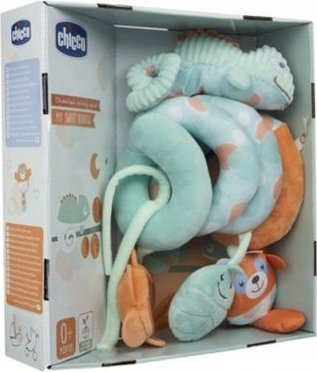 Lodër spirale për karrocë Chicco Chameleon, me gjëra shqisore, ngjyra pastel