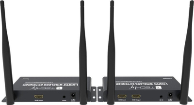 Sistem transmetimi HDMI Techly IDATA HDMI-WL212, Wireless, Full HD 1080p 60Hz, deri 200m