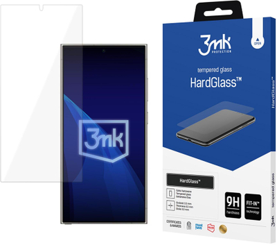 Заштитно стакло 3mk HardGlass за Samsung Galaxy S26 Ultra, 0.3mm, транспарентно
