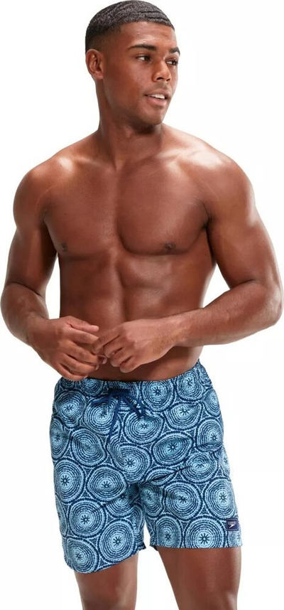 Shorce noti Speedo Printed Leisure, për burra, 18", blu me print