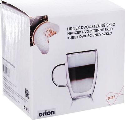 Gotë termike Orion, me dy shtresa xhami, 0.3L, transparente