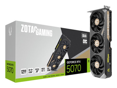 Kartelë grafike Zotac GAMING GeForce RTX 5070 SOLID OC NVIDIA 12 GB GDDR7
