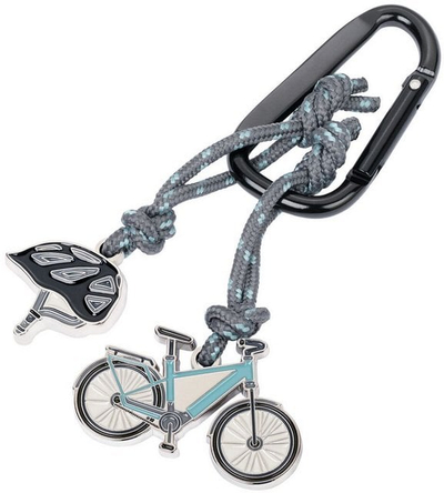 Varëse çelsash Troika Bicycle Keys Helmet, alumin, shumëngjyrëshe