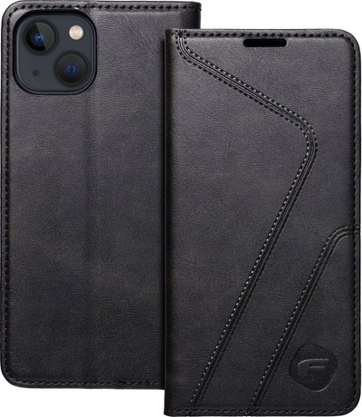 Këllf libër Forcell për Samsung Galaxy S24 Ultra S928, me xhepa kartash, bëhet stand, i zi