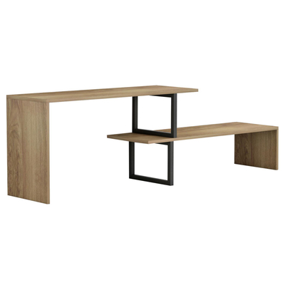 Set mobilie për TV zgjerues Brigitte 110-160x30x45Hcm (HM8893.11), zezë