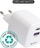 Karikues muri eSTUFF ES637065 BULK, universal, për në rrymë, i bardhë