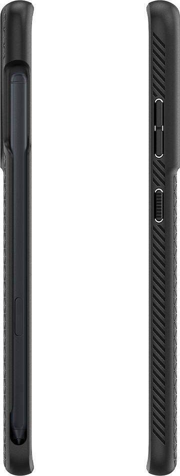 Mbrojtëse telefoni Spigen Liquid Air P për Galaxy S21 Ultra, e butë, me finish mat, e zezë