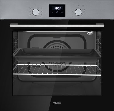 Furrë e integruar VIVAX BO-808BFD X, e hirtë/zezë