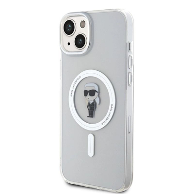 Mbrojtëse telefoni Karl Lagerfeld KLHMP15MHFCKNOT për iPhone 15 Plus 6.7", me MagSafe, transparente