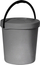 Пластично кофа со капак, 16L, сребрена