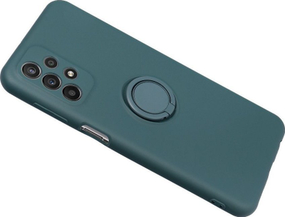 Kllëf telefoni Forcell Silicone Ring për Samsung Galaxy A23 5G, me unazë mbajtëse, silikon, jeshile