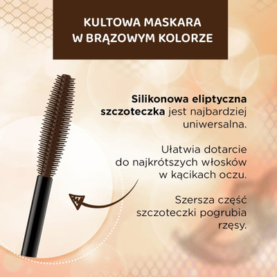 Maskarë Eveline Cosmetics Variété Lashes Show, volum edhe definim, kafe, 10 ml
