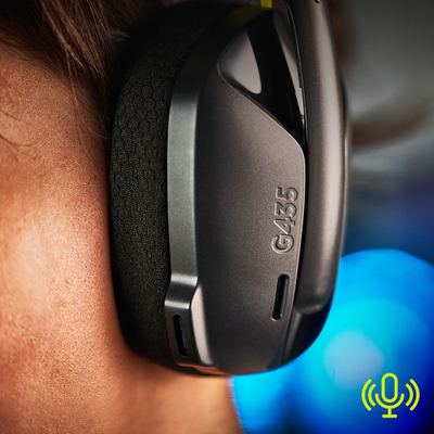 Kufje wireless Logitech G G435, Bluetooth, të zeza