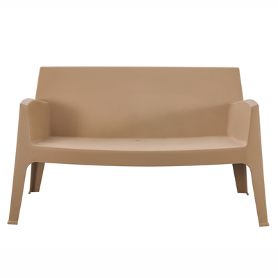 Divan i jashtëm SLEEK HM6366.03, 2 ulëse, polipropilen, cappuccino