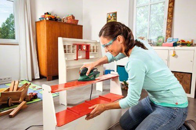 Lapsander Bosch PSM 100 A 06033B7000, 100W, me mikrofiltrim, jeshile