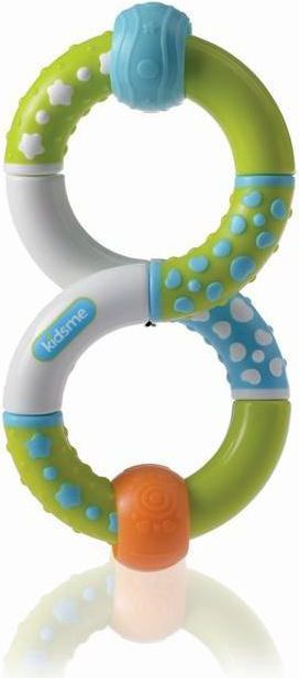 Играчка ѕвонче-прстен Twist & Learn Ring Rattle, за новороденче, повеќебојна