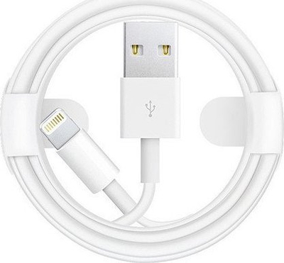 Kabllo karikimi Economy USB Lightning, 1m, 2A, e bardhë
