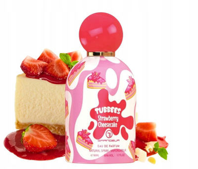 Parfum për fëmijë Grandeur Strawberry Cheesecake, 50ml, aromë luleshtrydhe, e ëmbël